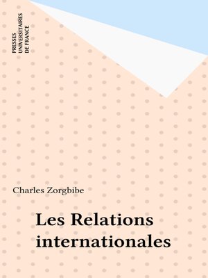 cover image of Les Relations internationales